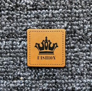 2022121406 PU Leather <strong>Label</strong> Stock and Accept <strong>Customize</strong> Denim Pants <strong>Jeans</strong> Wear <strong>Labels</strong> - Product Image 6