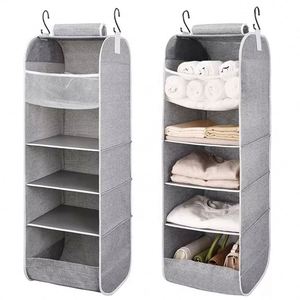 Top Selling 5 <b>Shelf</b> Hanging Weekly Clothes Organizer Clothes Organizer <b>Storage</b> Foldable Closet Drawer Organizer - Product Image 3