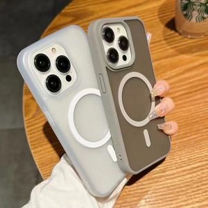 Prix de gros de l'étui Magetic pour <span class=keywords><strong>iPhone</strong></span> 14 13 Pro Magnetic PC TPU Hybrid Fast Charging Case pour <span class=keywords><strong>iPhone</strong></span> 15 Pro max Phone Case - Product Image 4