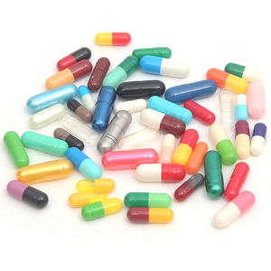 Maat 00 Lege Halal Rundergelatine Rode Zwarte Capsules - Product Image 2