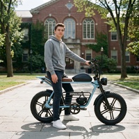 Vélo électrique rétro élégant avec batterie amovible, vélo cool pour les jeunes pour les trajets en campus universitaire