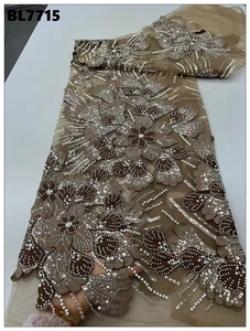 Lusso abito da sposa tessuto Austria ricamo moda Design paillettes pizzo <span class=keywords><strong>di</strong></span> fabbrica prezzo <span class=keywords><strong>di</strong></span> fabbrica tessuto <span class=keywords><strong>di</strong></span> pizzo per matrimonio la nostra azienda - Product Image 3