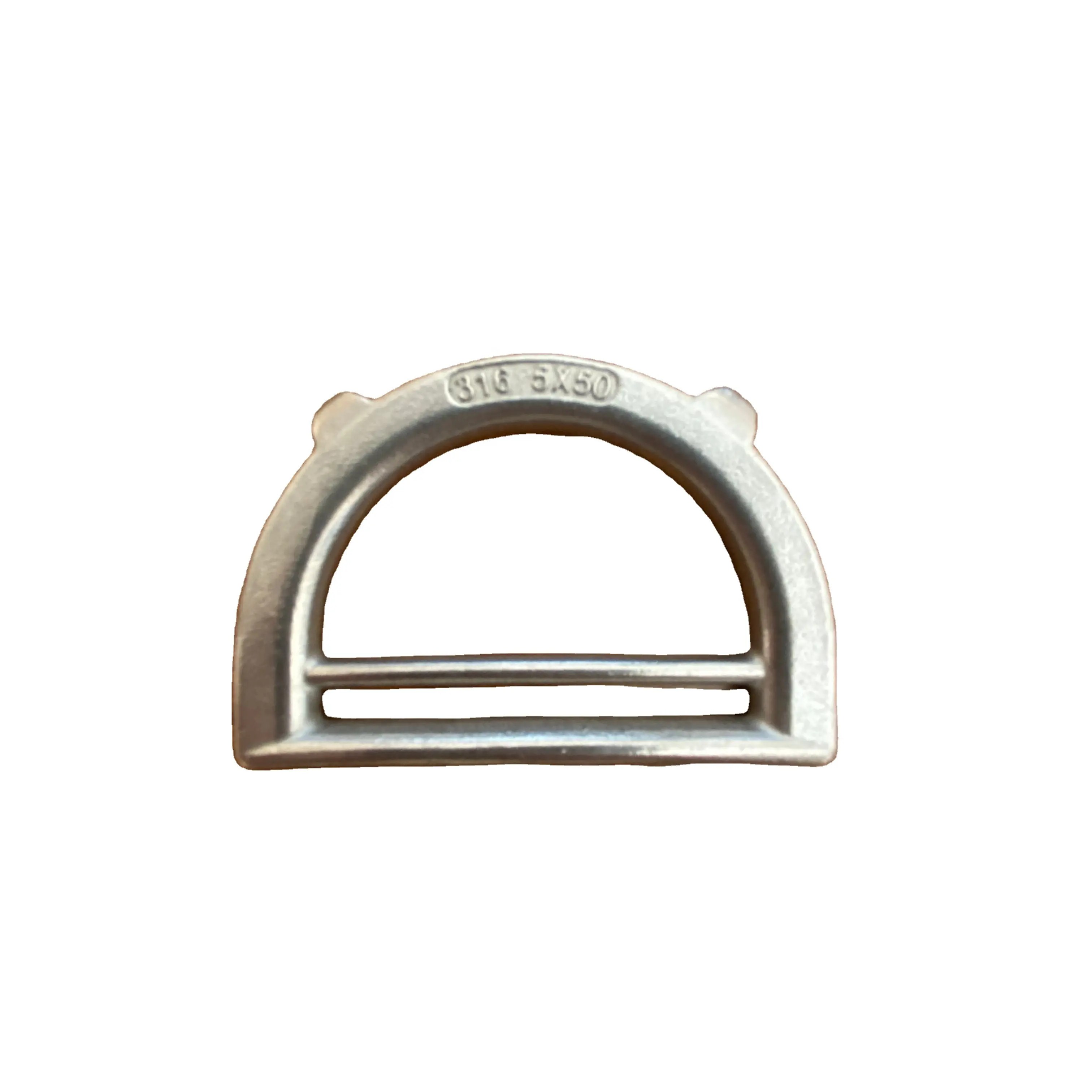 Two-Support D-Ring Marine Boat Clamp 304 316 Stainless Steel Clamps Inch Measurement System