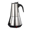 Cafetière électrique Moka en acier inoxydable 304, design minimaliste moderne, type tube droit, pour le commerce électronique transfrontalier - Product Image 5