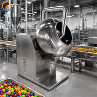 Machine professionnelle de recouvrement de pop-corn au caramel, machine commerciale de recouvrement de noix et de chocolat