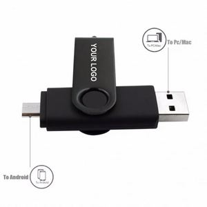 แฟลชไดรฟ์แบบพกพาสำหรับโทรศัพท์มือถือ รุ่นใหม่ล่าสุด ความจุ 1GB-64GB พอร์ต Type-C USB 2.0  วัสดุพลาสติก - Product Image 3