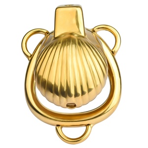 Stainless Steel Silver /Gold Shell Penis Cock Cage Padlock Chastity Device with Belt&metal Anal Plug Pleasure <b>for</b> <b>Men</b> Sex <b>Toy</b> - Product Image 3