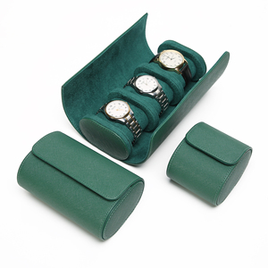 Estuche Enrollable <span class=keywords><strong>de</strong></span> Lujo para <span class=keywords><strong>Relojes</strong></span> <span class=keywords><strong>de</strong></span> Cuero PU Saffiano con 1, 2 o 3 Ranuras, Embalaje <span class=keywords><strong>de</strong></span> Regalo, <span class=keywords><strong>Organizador</strong></span> <span class=keywords><strong>de</strong></span> <span class=keywords><strong>Relojes</strong></span>, Estuche <span class=keywords><strong>de</strong></span> Viaje para Almacenamiento <span class=keywords><strong>de</strong></span> <span class=keywords><strong>Relojes</strong></span> - Product Image 1