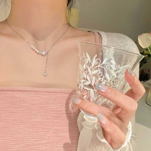 Vendita calda stile coreano iniziale girocollo di perle incrociate di tendenza gioielli da donna di moda-disponibile all'ingrosso - Product Image 1