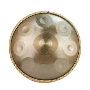 Supports custom logo handpan drum with 22-inch size and <b>9</b> tones. It offers excellent value for money in gold, silver, bronze - Product Image 1