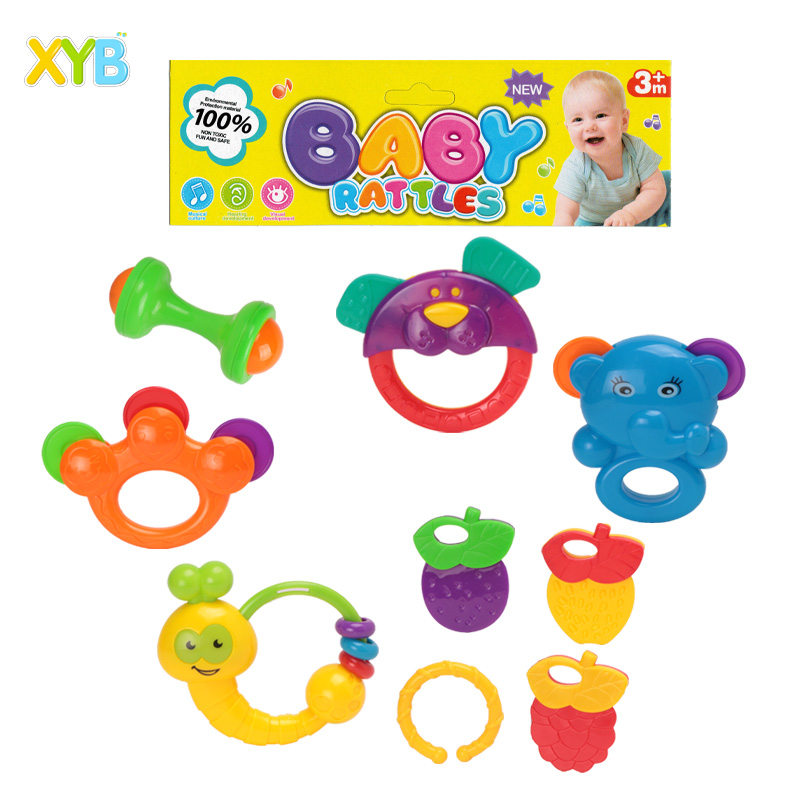6 шт. детские погремушки шейкер игрушки, начинается захватить и спина погремушка, детские развивающие игрушки, игрушки для детей 3, 6, 9, 12 месяцев для маленьких детей индия