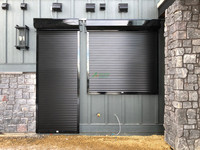 Porte de garage en aluminium commerciale-Conception enroulable robuste avec serrure de sécurité et résistance au feu