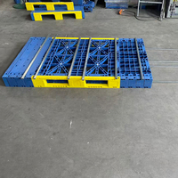 Paleta de Plástico Personalizable de 3 Niveles con Cubierta Abierta, 1850*1100mm, HDPE Reciclado, Paletas Modulares Resistentes para Manejo de Materiales