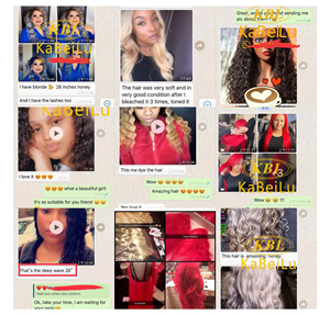 批发30-36英寸处女印度人发假发360蕾丝假发供应商，200%-250% 密度长直水波风格” - Product Image 6