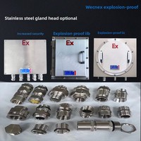 Boîte de jonction antidéflagrante en acier inoxydable, type IIB/IIC, sécurité accrue, boîte de distribution de surveillance anti-poussière BJX