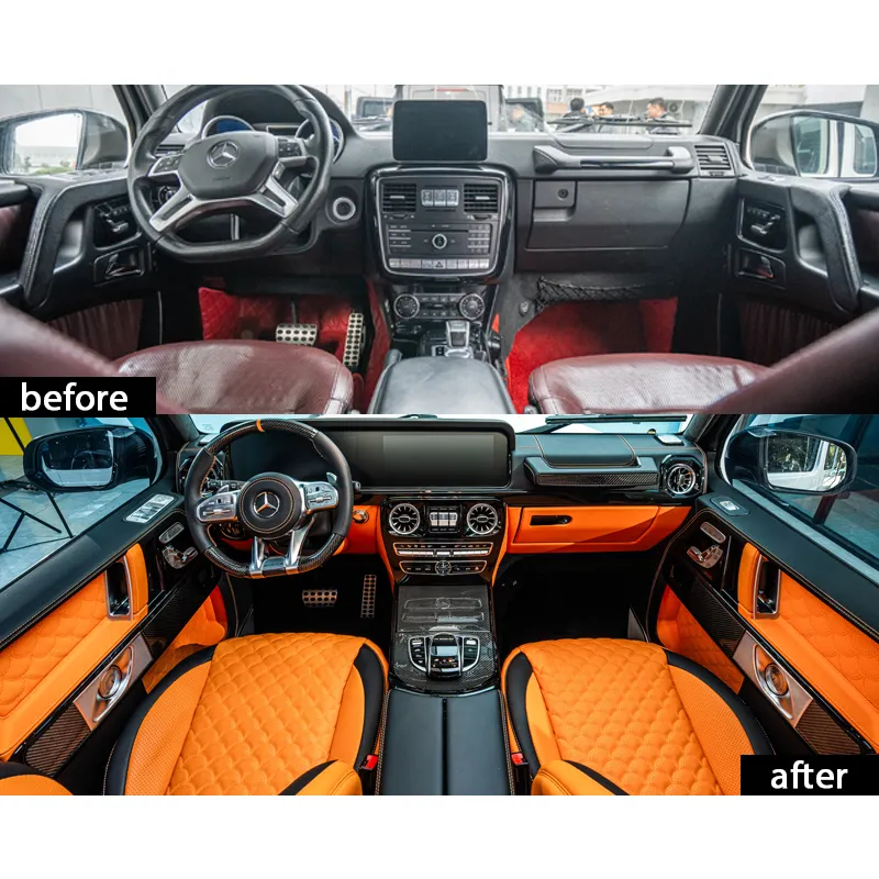 Kit de actualización de accesorios interiores para automóviles, piezas interiores automotrices para Clase G 2002 a 2018 W463 a W464, Kit Interior