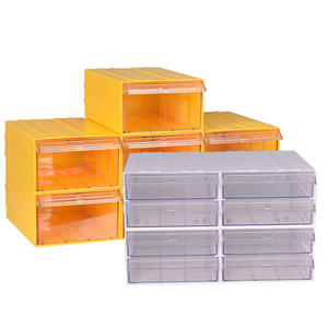 A5 Transparent Plastic Box Plastic Adjustable Drawer Organizer Storabe Box Transparent Drawer Unit Storage