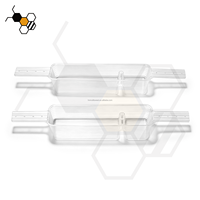 Outils d'apiculture : Mangeoire à abeilles en plastique à longue ouverture, capacité 0,75 L, pour cadre de ruche