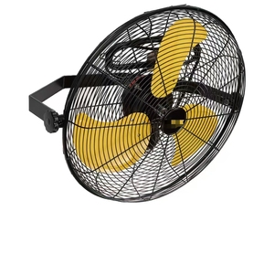 Ventilateur mural métallique 14 pouces à commande mécanique, 3 vitesses, haute performance, résistant aux intempéries, en métal de qualité supérieure – Meilleures ventes - Product Image 1