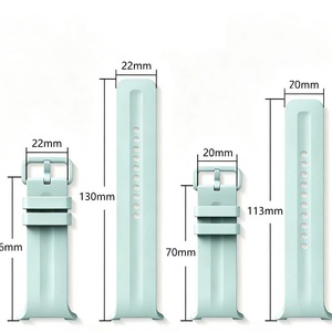 Correa de Reloj de Silicona de Color Sólido con Hebilla Colorida de Estilo Oficial de 20 mm y 22 mm para <span class=keywords><strong>Samsung</strong></span> Galaxy Watch9/8/8 Classic - Product Image 2