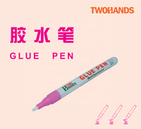 TWOHANDS Stylo à colle liquide personnalisé à séchage rapide pour Postit Sticky Note et DIY