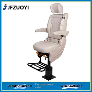 Asiento de Aviación de Cuero para Conductor con Suspensión Giratoria y Absorción de Impactos para Modificación de Automóviles - Product Image 3