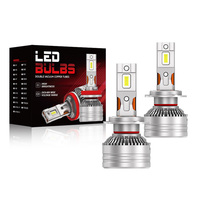 Ampoules de phares LED pour voiture CANBUS X18S H7 haute puissance 9005 9006 H11 H8 9012 H4 60W 12000LM 6500K pour l'éclairage automobile