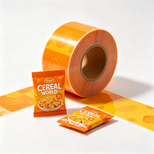 Sacs d'emballage personnalisés en rouleau de PE de qualité alimentaire, scellés au dos, pour bonbons, gommes et snacks - Product Image 1