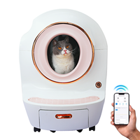 Nouveau design extra large chat toilette autonettoyant intelligent automatique intelligent chat litière avec caméra