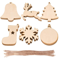Décoration suspendue artisanale en bois naturel de haute qualité, respectueuse de l'environnement, pour Noël, Halloween, ornement de maison, livraison rapide