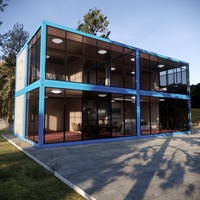 Conteneur de maison de luxe en acier, matériel et usage domestique, pré-assemblée, pour bureau