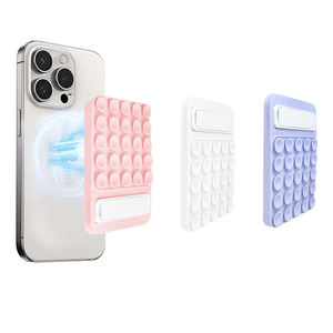 Impugnatura magnetica per <span class=keywords><strong>telefono</strong></span> con ventosa supporto invisibile per iPhone 16 15 14 supporto cellulare a mano libera per selfie video - Product Image 2