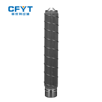 Élément filtrant en acier inoxydable 316L fritté CFYT 100 microns, maille industrielle pour filtration d'huile, débit de 2 GPM, pression maximale de 150 PSI, ISO9001
