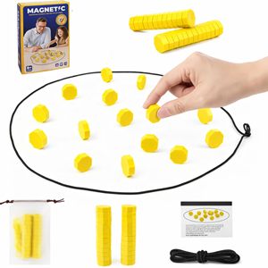 Gioco di Scacchi Magnetico con 20 Magneti e Corda, Gioco <span class=keywords><strong>da</strong></span> <span class=keywords><strong>Tavolo</strong></span> Educativo Portatile per Bambini e Adulti, Divertimento per Famiglia, Viaggi e Feste - Product Image 2