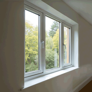 หน้าต่างบานเปิดแนวนอน UPVC รุ่นใหม่ กระจกสองชั้น กันเสียง เปิดแบบสวิง สแตนเลส ได้รับมาตรฐาน Energy Star เหมาะสำหรับห้องนอน - Product Image 2