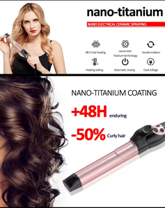 Profesional 2 en 1 rizador de hierro LCD automático <span class=keywords><strong>Culer</strong></span> portátil giratorio pelo Culing hierro - Product Image 5