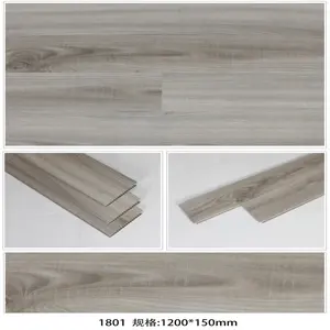 Holzmaserung Spc Boden Spc Boden Weiß Stein Muster 5mm umwelt freundliche Spc Vinyl PVC Bodenfliesen