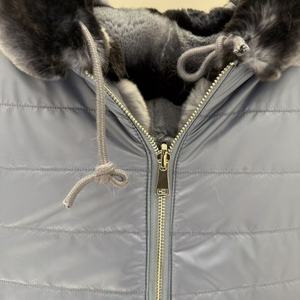 <span class=keywords><strong>Gilet</strong></span> en fourrure de <span class=keywords><strong>lapin</strong></span> Rex véritable réversible tendance, veste en fourrure de chinchilla pour femmes, veste à capuche en fourrure pour 2026 - Product Image 5