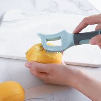 Utensilios de Cocina y Hogar, Pelador de Cítricos Manual de Acero Inoxidable para Naranjas y Limones