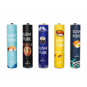 ESTICK Outils à <span class=keywords><strong>sushi</strong></span> Tubes en papier à ouverture facile avec couvercle Emballage cylindrique de qualité alimentaire - Product Image 5