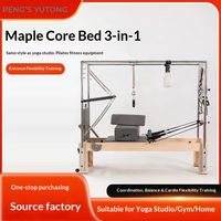 Reformer de Pilates de Madera de Arce de Grado Comercial para Gimnasio, Equipo Completo para Programas de Pilates