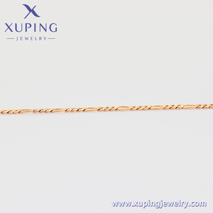 X000716723 Joyería Xuping Collar de Moda Sencillo Color Oro 18K Elegante, Cadena Simple para Mujer - Product Image 4