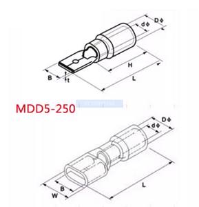 Fdfdfddmdd Series Male And Female pre insulated terminals cold pressed terminals female <strong>pl</strong> - Product Image 2