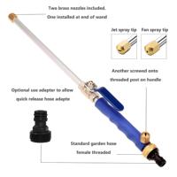 Pistolet à eau de lavage haute pression pour lavage de voiture Lance multi-angle avec connexion rapide