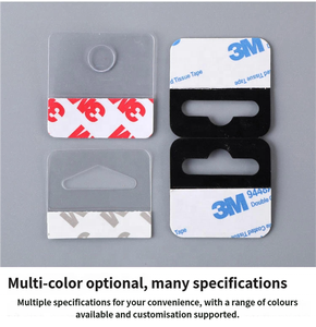 Hookei Adhesive <b>Display</b> Circle Hang Tab Source Factory Customized Adhesive Plastic Hanging Tabs - Product Image 2
