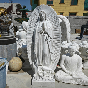 Church Home Decoration Handcarved Large Religious Figure Bust Marble Jesus Head Sculpture With Base MS-432 Marble Jesus MS-432 - Product Image 4