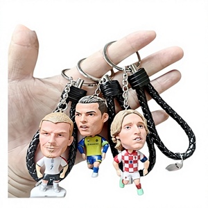 Figurines de stars du football en plastique Ronaldo pour Neymar Vinicius Mbapp Bellingham Porte-clés pendentifs - Product Image 1