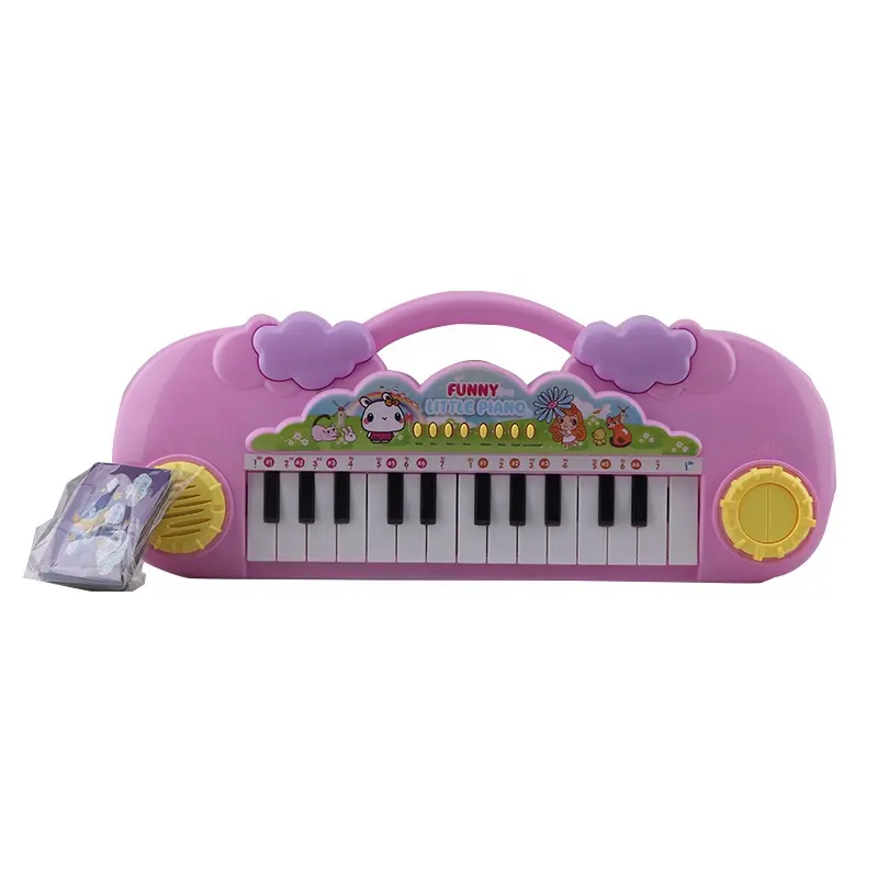 Hot Menjual 25 Tombol Kartun Keyboard Elektronik Alat Musik Mainan Piano Mainan Organ Elektronik untuk Anak-anak