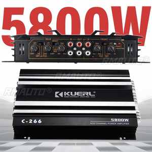Amplificador de Audio para Auto de 5800 Vatios, 4 Canales, 12V, Amplificador de Potencia para Auto, Amplificador de Audio para Autos, Amplificador para Subwoofer - Product Image 1