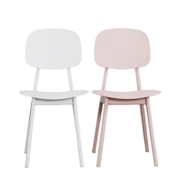 Meubles Vente en Gros Salle à Manger Moderne Scandinave Cuisine Extérieure Blanche Restaurant Chaise de Salle à Manger Nordique en Plastique